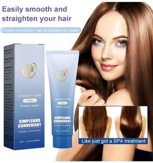 Protein Corrective Hair Straightening Cream Repair Hair Smoothing Frizz Dryness Anti-fall Nourishing Smoothness
